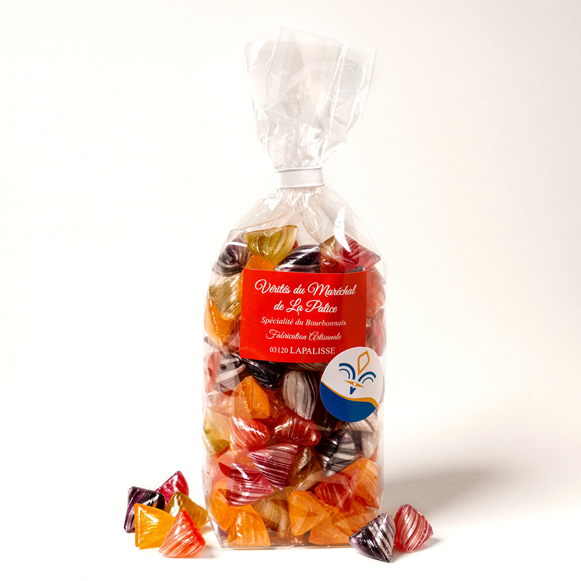 Berlingots orange citron fraise pomme cassis sachet 250 gr