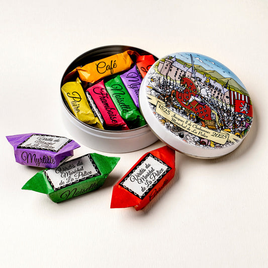 Boutique de la Confiserie des Vérités, distributeur des Vérités du Maréchal de La Palice.
Caramels traditionnels, spécialités emblématiques du Bourbonnais.
Illustration Thierry DUBOIS. 
Les Vérités du Maréchal de La Palice. RN7.
Les Vérités de Lapalisse.
Label Allier-Bourbonnais Savoir-Faire.